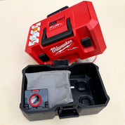 Reusable dust bag for Milwaukee M12 Fuel emptied and shaken out for reuse