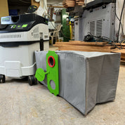 Reusable dust bag for Festool CT 25 emptied and shaken out for reuse