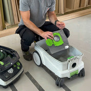 Close-up of the reusable dust bag fabric and collar for Festool CTL/CTM/CTH 26