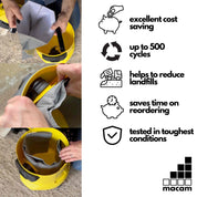 Reusable dust bag for Karcher WD2/WD3/WD4 fitted inside the vacuum cleaner